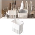 thumbnail image 1 of Escurre Utensilios con Gancho en Forma de S, Diseño de Escurridor Multi-Poros para Cucharas, Tenedores, Cuchillos y Palillos (Blanco), 1 of 7