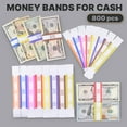 Queensell Pack of 800 Money Bands for Cash, Currency Straps, Money