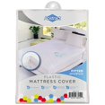 thumbnail image 7 of Abstract Vinyl Mattress Protector Corner Fitted Style Cover -Best to Protect Your Bed from Spills, Accidents and Damage - 100% Waterproof Plastic - in Twin and Cot Size - White (33" X 75"), 7 of 7