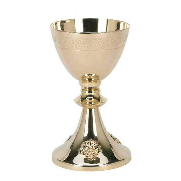 Grape Cluster Design Chalice and Paten Set