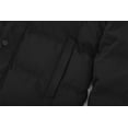 thumbnail image 7 of GGleaf Men's Puffer Coat Thickened Padded Winter Jacket Hooded Parka with Detachable Hood Black M, 7 of 7