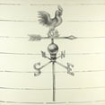 thumbnail image 2 of Atelier B Art Studio 26x26 Black Ornate Wood Framed with Double Matting Museum Art Print Titled - Vintage Weathervane, 2 of 4