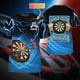 thumbnail image 1 of Camiseta personalizada con estampado 3D de cerveza y dardos para hombre, camiseta Harajuku, regalos de dardos de amor, camiseta informal Unisex de manga corta DW79Adult size 7XL Gao Jinjia LED, 1 of 2