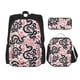 thumbnail image 1 of Disketp Black Snake Mochila Estampada de Gran Capacidad con Lonchera y Estuche, Set de 3 Piezas para Estudiantes, 1 of 7