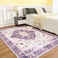 thumbnail image 7 of Noahas Vintage Area Rug Modern Bohemian Rug, Purple, 5' x 8', 7 of 7