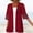Red, variant on jjayotai Womens Plus Size Tops Clearance,Women Fashion Cardigan Up Casual Solid Color Half Sleeve Hoodeless Tops