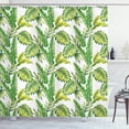 thumbnail image 1 of Ambesonne Jungle Shower Curtain, Vintage Tropical Palm Leaf, 69"Wx84"L, Fern Green Lime, 1 of 3