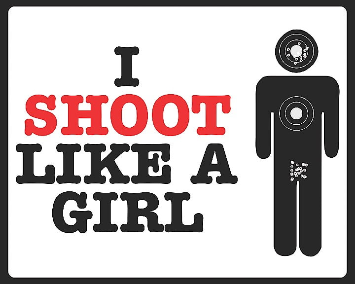 I Shoot Like A Girl Poster Targets