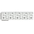 thumbnail image 2 of Harvest Upholstery Fabric by the Yard, Monotone Style Cereals Grains with Hand Written Names Informational Print, Decorative Fabric for DIY and Home Accents, 5 Yards, Charcoal Grey White by Ambesonne, 2 of 4