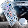 thumbnail image 3 of Evil Eyes Collage Clear Case for iPhone 13 Mini,Aesthetic Art Design Case for Men Women,Unique Soft Transparent TPU Bumper Case Cover, 3 of 5