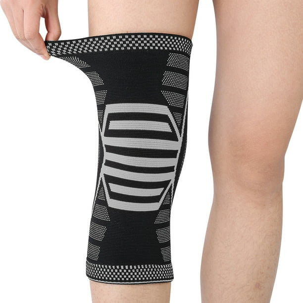 1pc Basketball Leg Sleeve Knee Protector Sports Long Kneepad (Black M)