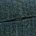 thumbnail image 3 of OctoRose Full Size 3 Side Zipper Premium Upholstery Linen Teal Blue/ Camel  Mixed Futon Cover Sofa Daybed Mattress Slipcover (Linen-TealBlue), 3 of 5
