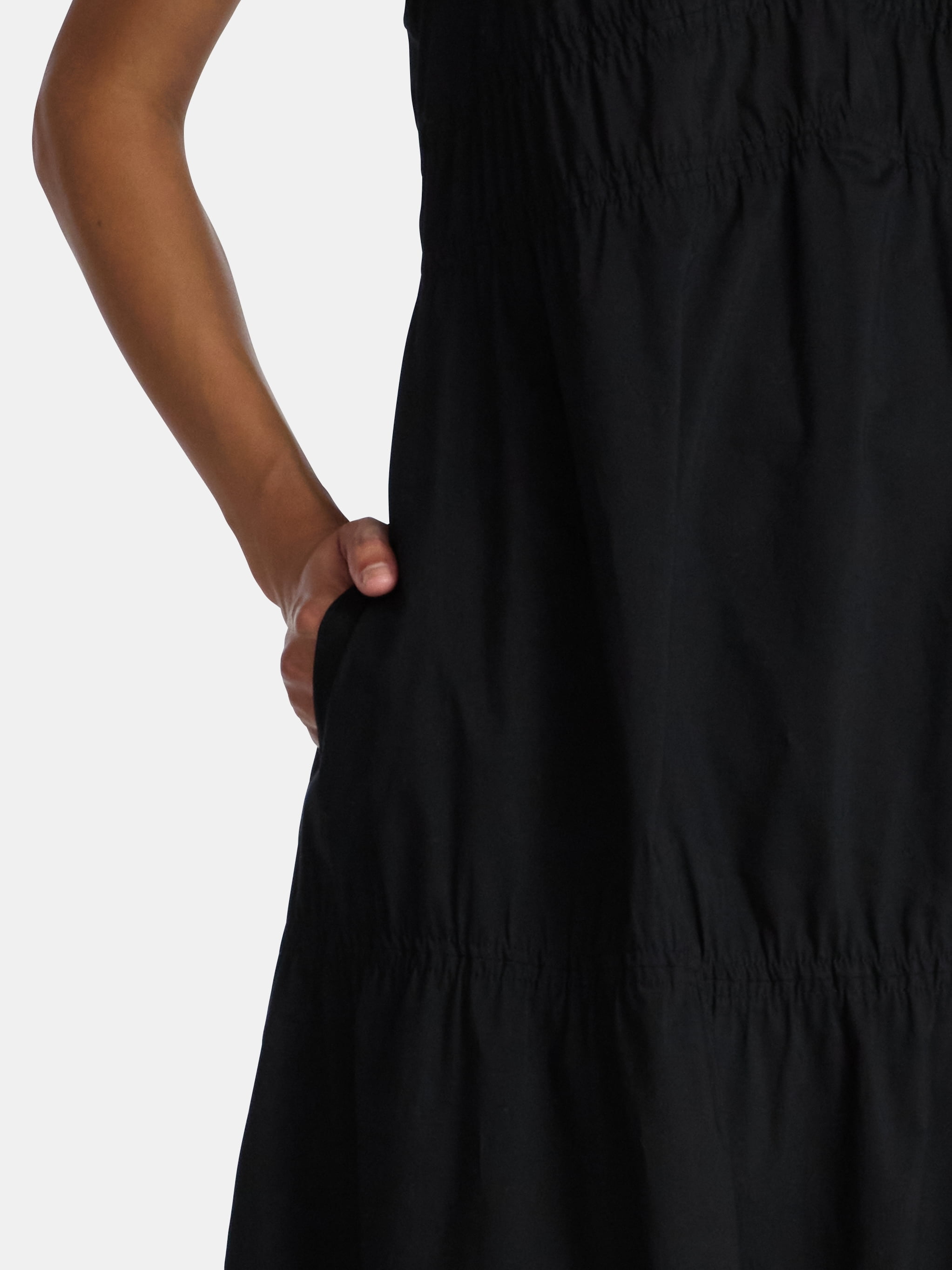 Time and Tru Women's Strappy Cotton Maxi Dress, Sizes XS-XXXL