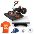 thumbnail image 2 of 6 in 1 Heat Press Machine 12x15inch, T-Shirt Pressing Machine Slide Out Design with Digital Controller, Heat Press Transfer Combo for T-Shirt/Hat/Cap/Mug/Plate, 2 of 7