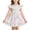 A36 Light Pink, variant on Glisme Toddler Girls Dress Floral Print Flutter Sleeve Crew Neck Back To School After School Play Girls Dresses Size 3-4 Years