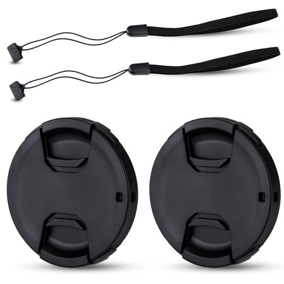 Tapas de lente 2 unidades JJC de 77 mm con sujetador deluxe