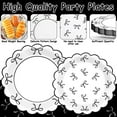 thumbnail image 3 of 96Pcs Black White Bow Party Decorations Girl Bow Birthday Paper Plates Napkins Supplies Bowknot Themed Cake Tableware Dinnerware for Bachelorette Engagement Wedding Baby Bridal Shower Serves 24, 3 of 4
