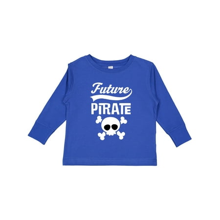 

Inktastic Future Pirate Kids Skull Boys Long Sleeve Toddler T-Shirt