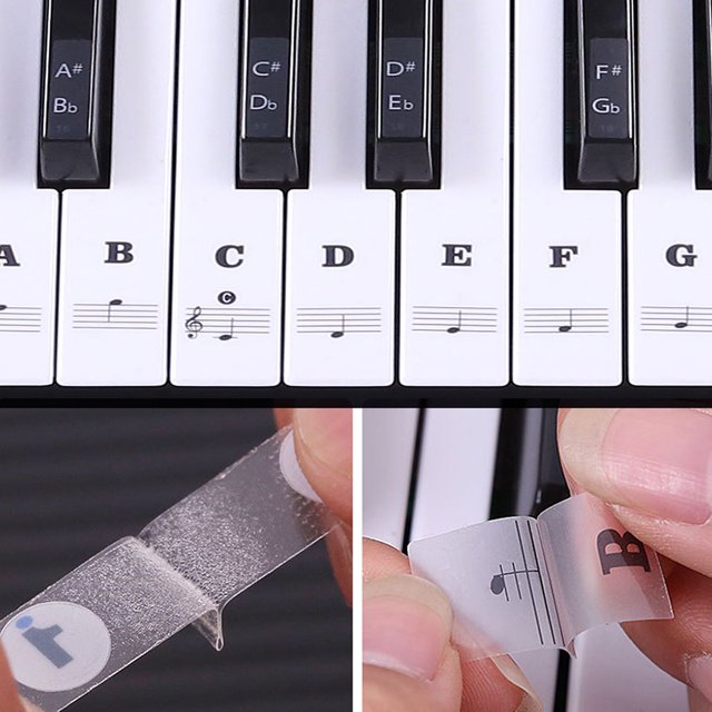 Pegatinas extraíbles Ehuebsd para teclas de Piano 37 49 54 61 88