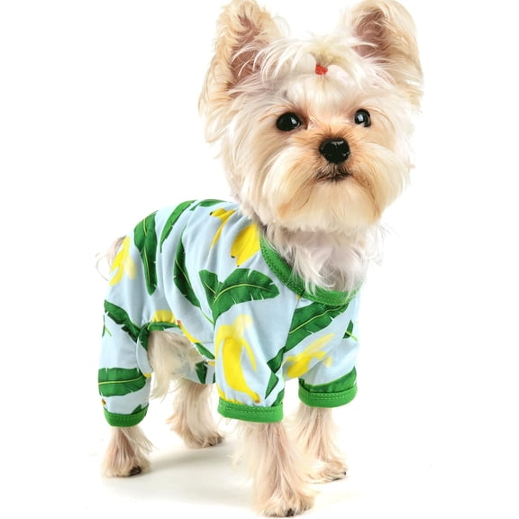 Dog Pajamas Banana Soft Doggie Onesies Puppy Apparel Pet Clothes Cat Pjs for Small Dog Boy Girl Summer Spring
