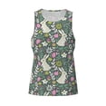 thumbnail image 5 of Sigee Retro Bunny Floral for Men's Workout Tank Top, Athletic Gym Sleeveless Shirt - Quick Dry, Lightweight, Breathable Large, 5 of 9