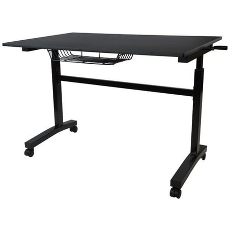 Atlantic Inc Adjustable Height Standing Desk In Black Walmart Com