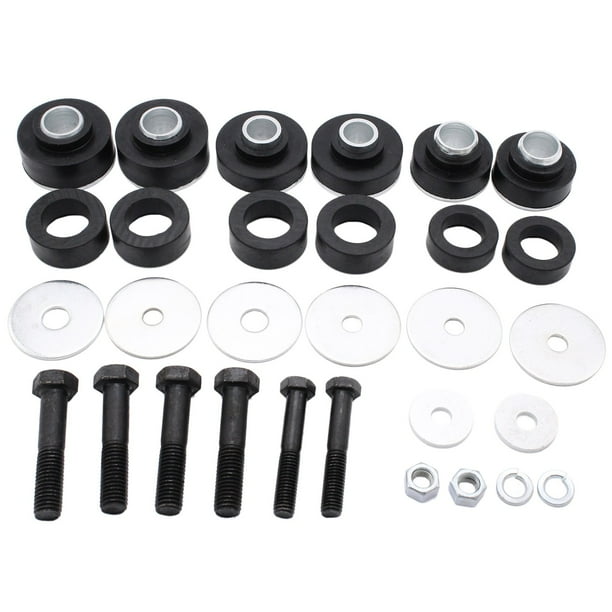 Subframe Body Mount Bushing Kit with Hardware Bushings Sub Frame Bolts
