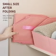thumbnail image 6 of Closet Organizers Bins 6 Packs - Large Closet Shelf Organizer with Handles, Fabric Trapezoid Storage Bins, Collapsible Storage Cubes for Clothes, Towels, Light Gray, 6 of 14