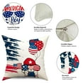 thumbnail image 2 of 4th of July Decorations Pillow Covers 18 x 18 Inch Set of 4 Memorial Day Decor America Flag Stars and Patriotic Throw Pillow Covers Gnomes Pillows Independence Day Decor for Home, 2 of 7
