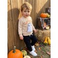 thumbnail image 5 of RUINIXCW Toddler Baby Boy Halloween Outfit Infant Baby Boy Fall Winter Clothes Pumpkin Ghost Embroidery Long Sleeve Sweatshirt with Jogger Pants Set, 5 of 9