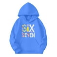 thumbnail image 4 of JIAYUE Boys Girls Carnival Sweatshirts Hoodies 67 Number Graphic Hooded Long Sleeve Pullover Midweight For Little Ones Comfy Party Wear, 4 of 4