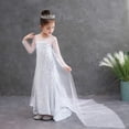thumbnail image 6 of 11Pcs Luxury Princess Dress Costumes with Shining Long Cape Girls Birthday Party White, 6 of 8