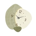 thumbnail image 4 of Reloj de pared nórdico, reloj colgante de pared, decoración de habitación, reloj decorativo, reloj de pared para niños, para baño, granja, cocina, Verde, 4 of 8