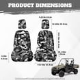thumbnail image 7 of KUIFORTI Camouflage Cute UTV Seat Covers Seats Cover for UTV Scratch-resistant Rhino Accessories Bucket Seat Cover Compatible with Rhino 700 660 450 2004-2021, 7 of 7