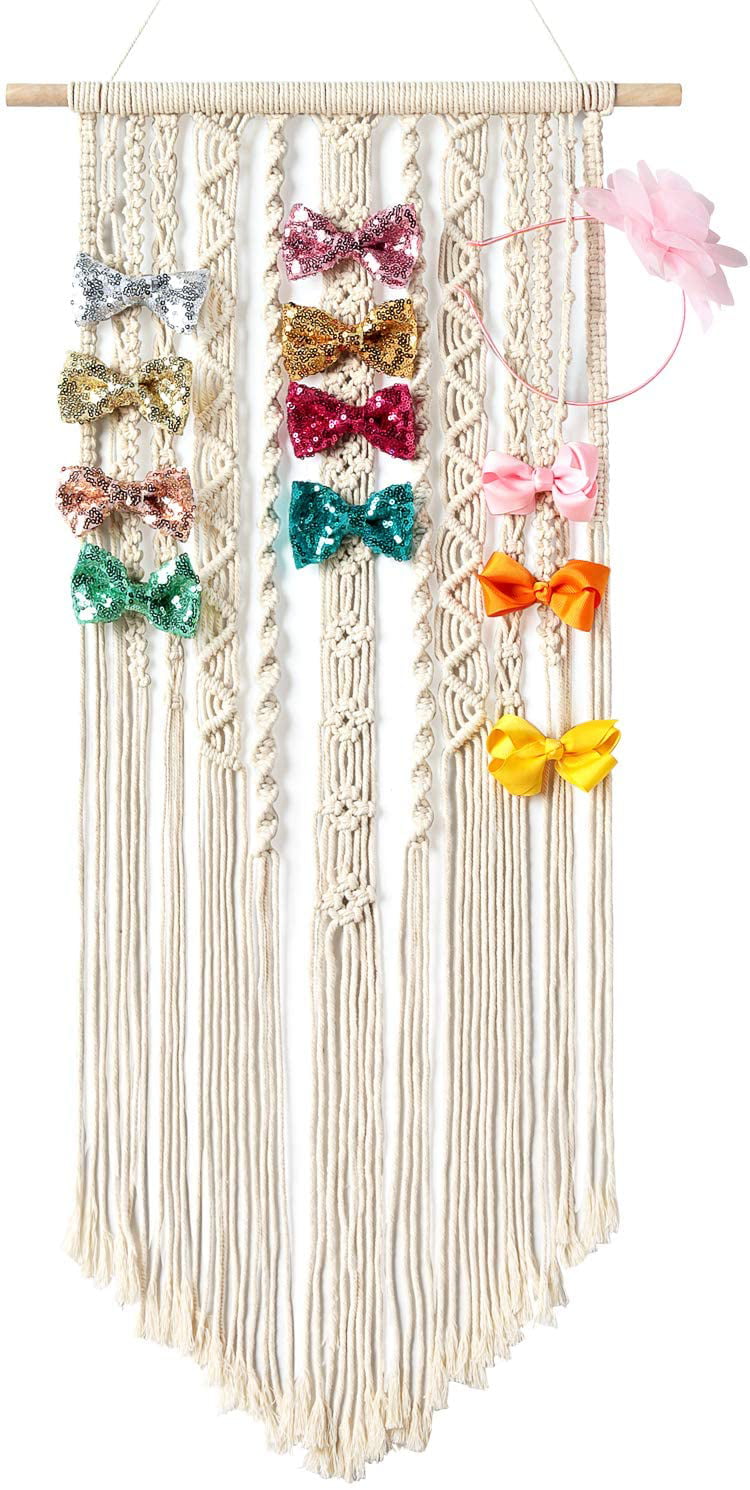 Baby Girls Hair Accessories Clip Bow Wall Hanging Holder Organizer Decor New Tre