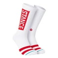 thumbnail image 3 of Stance Unisex Socks 3-Pack - The Og, Logo, Stripes, Crew Socks Grey/White/Green 43-47, 3 of 10