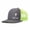 Gray and light green, variant on GOD CAN.Letter Embroidered Color Block Trucker Hat Unisex Adjustable Cotton Breathable Fashion Cap for Travel Daily Wear