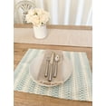 thumbnail image 5 of Summer Twist Aqua Indoor Outdoor Placemat, 5 of 10