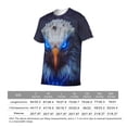 thumbnail image 6 of LAOLIUSN Funny USA Bald Eagle T-Shirt American Flag Style Graphic Tee Shirt，S-4XL, 6 of 7