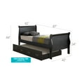 thumbnail image 2 of Glory Furniture Louis Phillipe Twin Trundle Bed in Black, 2 of 2