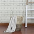 thumbnail image 2 of 14.5" Natural Woven Seagrass Wicker Storage Basket with Handles, 2 of 5