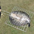 thumbnail image 4 of Greyghost Kitchen BBQ Tool Bandwidth Handle Grilled Fish Net Portable Grill Net Clip Durable Grilled Fish Basket, 4 of 7