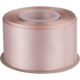 thumbnail image 1 of GFDYREE 2" Inch Double Faced Satin Ribbon Vanilla Solid Polyester Craft Ribbon - 25 Yards Perfect for Gift Wrapping, Crafts, Wreath, Wedding Party Ceremony Decoration, Floral Arrangement, Se, 1 of 7