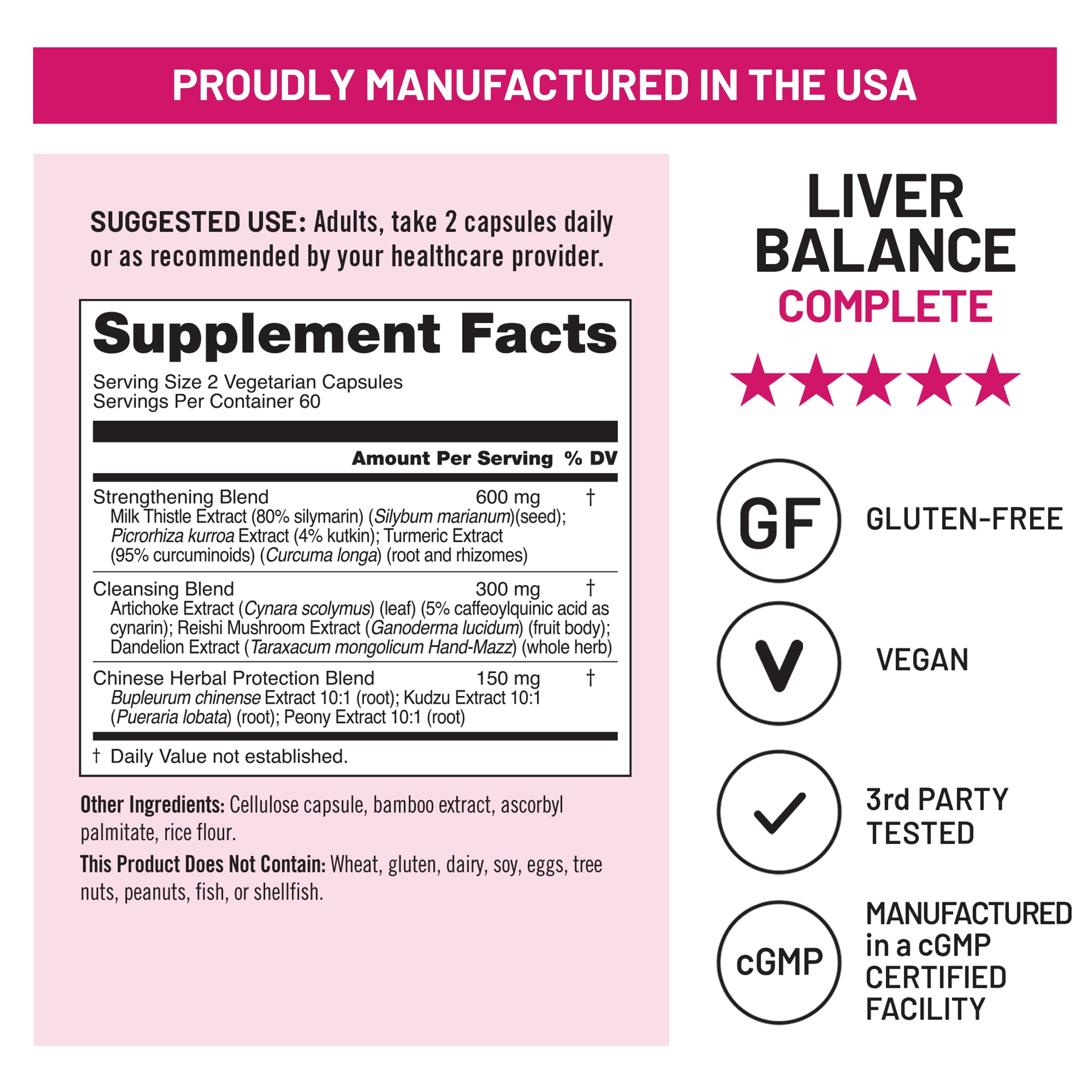 NatureWise Liver Balance - Milk Thistle, Dandelion, Turmeric - 120 Capsules[60-Day Supply]