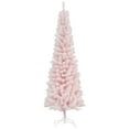 thumbnail image 1 of HOMCOM Snow Flocked Pencil Christmas Tree Slim Artificial Christmas Tree, 1 of 10