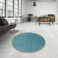 thumbnail image 3 of Ahgly Company Indoor Rectangle Contemporary Blue Green Abstract Area Rugs, 4' x 6', 3 of 6