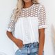 thumbnail image 2 of Top de manga larga con cordones y estampado suelto informal con cuello en V para primavera y otoño para mujer Pompotops  hfajkhk140040, 2 of 9