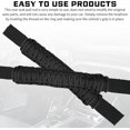 thumbnail image 5 of 2 PCS Car Rear Seat Safety Grab Handle, Paracord Braided Flexible Auxiliary Support Kit,Universal for Car Interior Accessories(Black ), 5 of 5