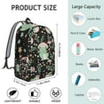 thumbnail image 5 of Green Frog Print Laptop Backpack for Students, Lightweight and Durable School Bag with Forest and Plant Cartoon Design, 5 of 5