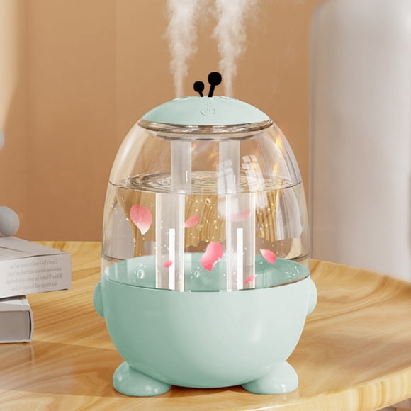 Nuevo humidificador de niebla fría de gran capacidad de 3L - Mini humidificador portátil con luces LED para dormitorio de estudiantes, oficina, escritorio, humidificador de aire silencioso, humidifica